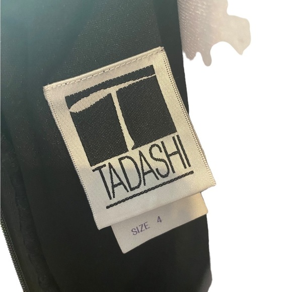 Vintage Tadashi Shoji Silk Beaded Formal Evening Dress Size 4 Cocktail Event - Picture 8 of 12